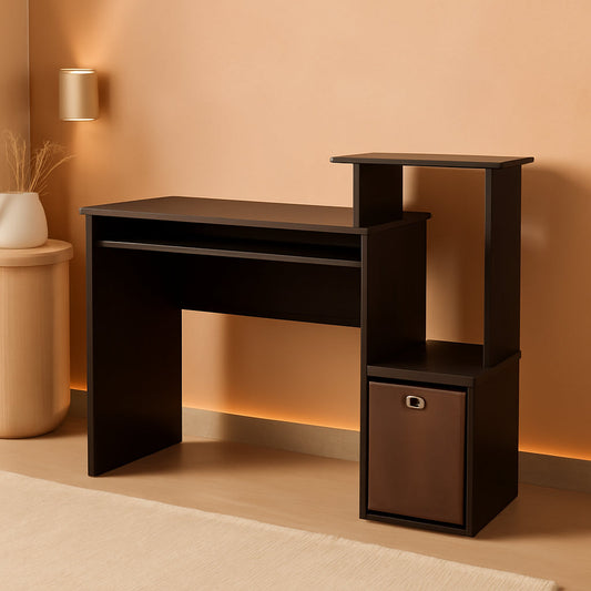 Dark Walnut Multipurpose Home Office Desk Regular Size