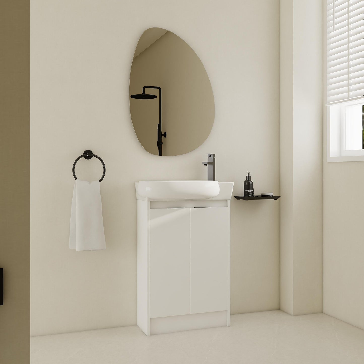23" Freestanding Bathroom Vanity with Sink
