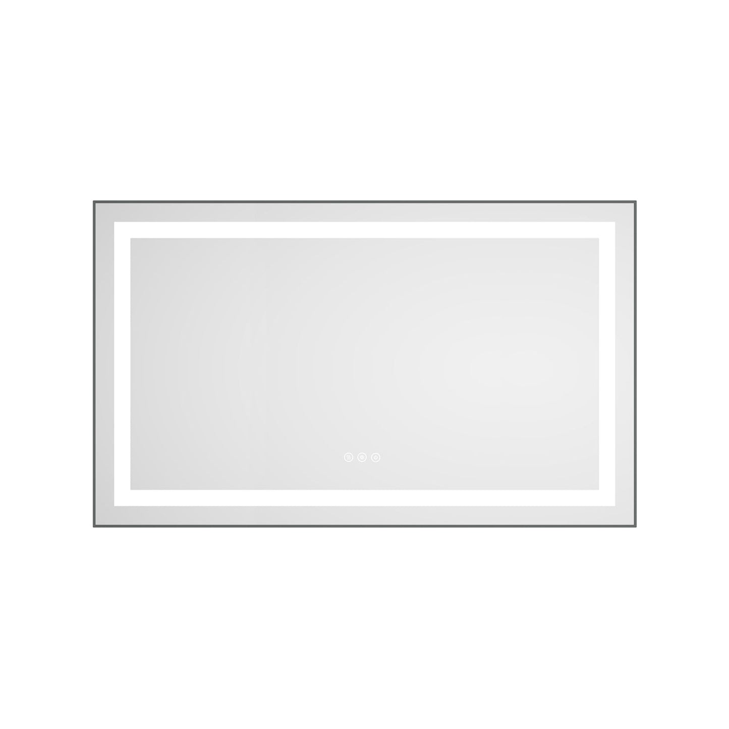 40 x 24 Inch LED Bathroom Mirror with Front and Backlight