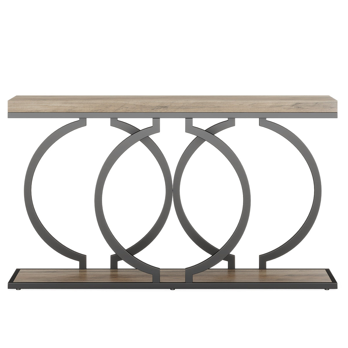 Industrial Console Table - 55" Long Entryway Sofa Table