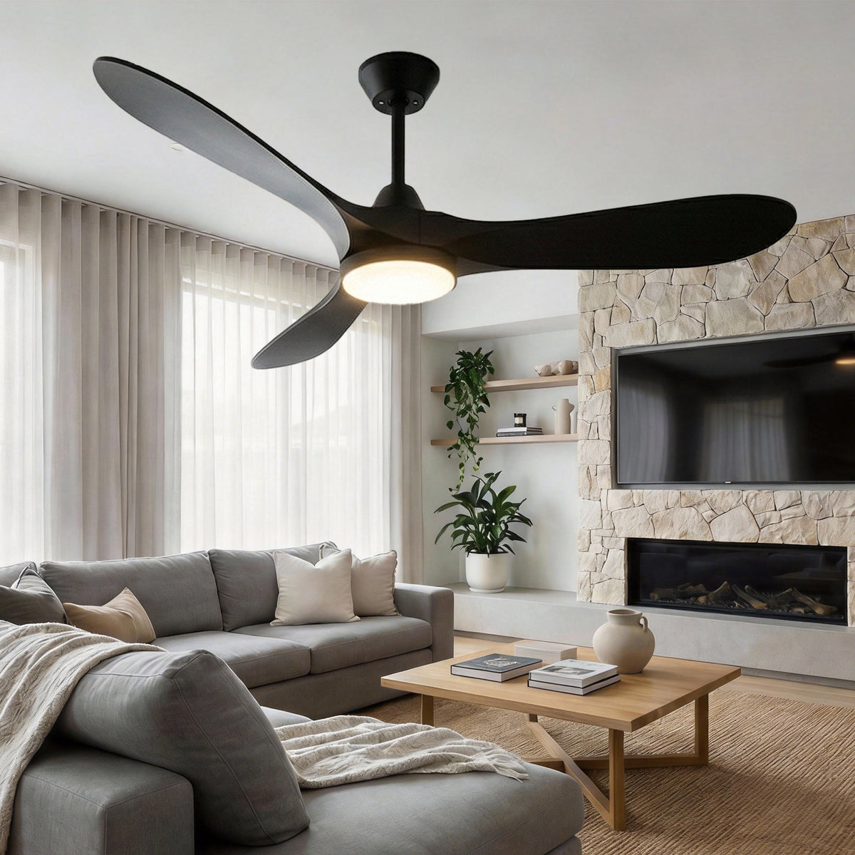 Ceiling Fans with Lights and Remote Control