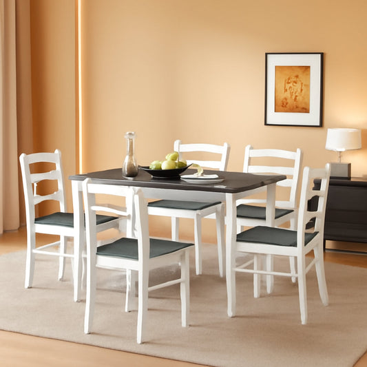 Handcrafted Solid Wood Mid Century Dinette Set Four