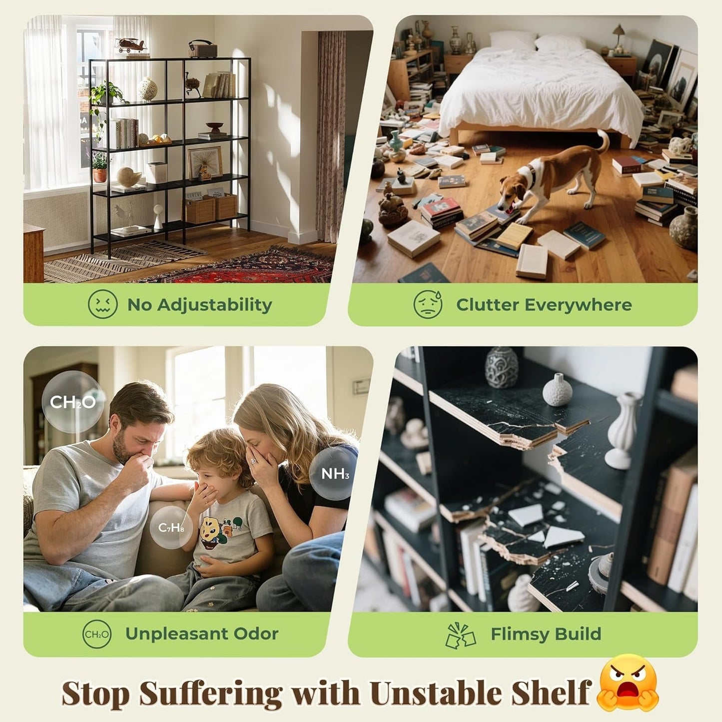 L Shaped Corner Bookshelf 49 Inch Rustic Brown Wood Metal Frame