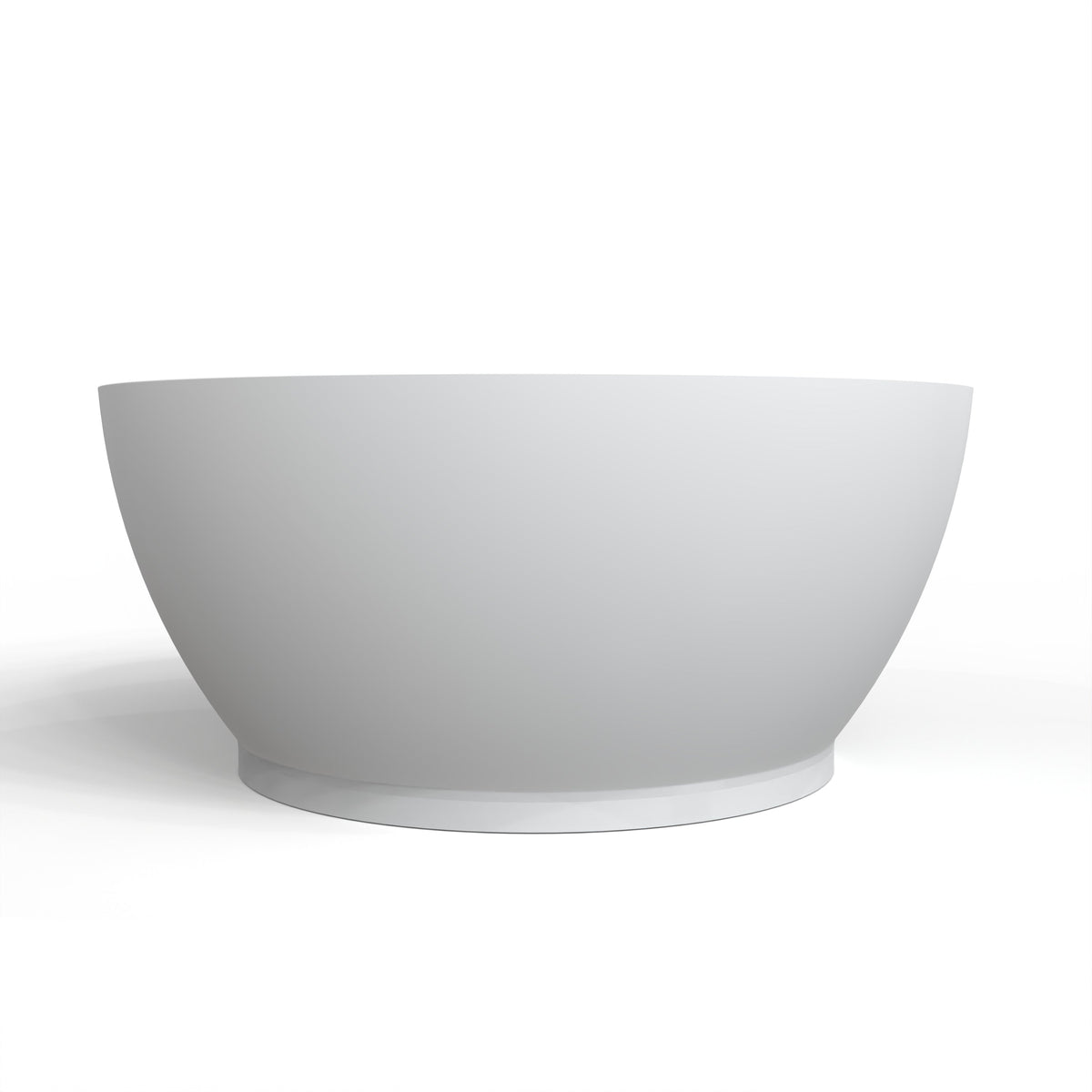 52.7 Inch Round Freestanding Solid Surface Soaking Bathtub