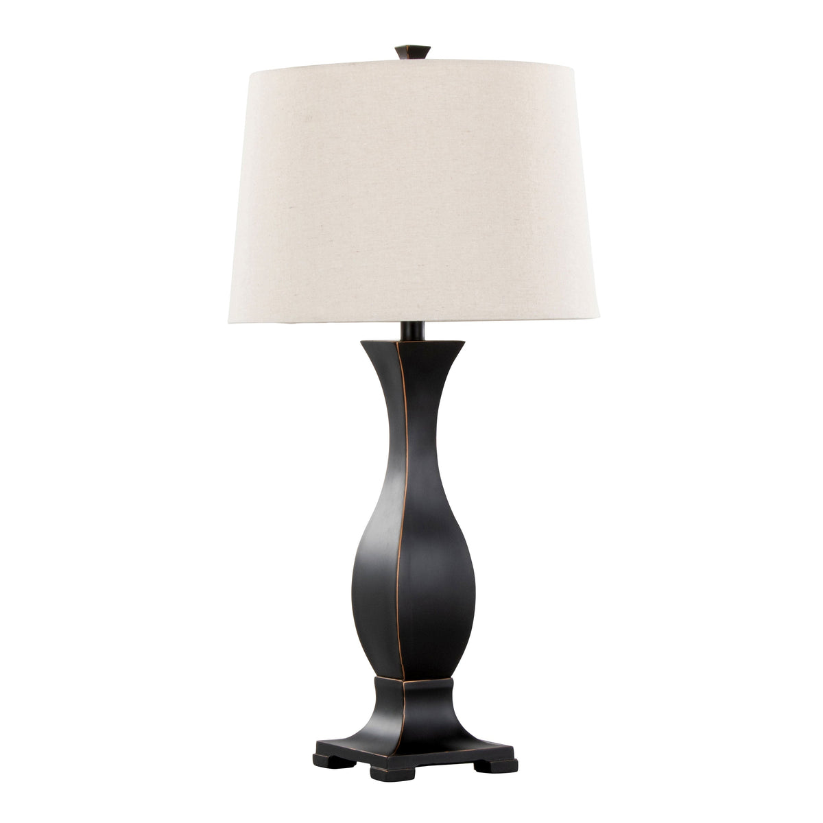 29" Contemporary Polyresin Table Lamp in Oil Rubbed Bronze