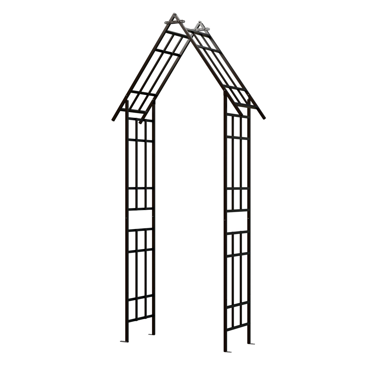 Metal Garden Arch with Adjustable Width