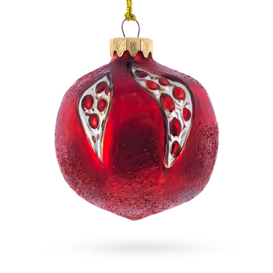 Pomegranate Glass Christmas Ornament