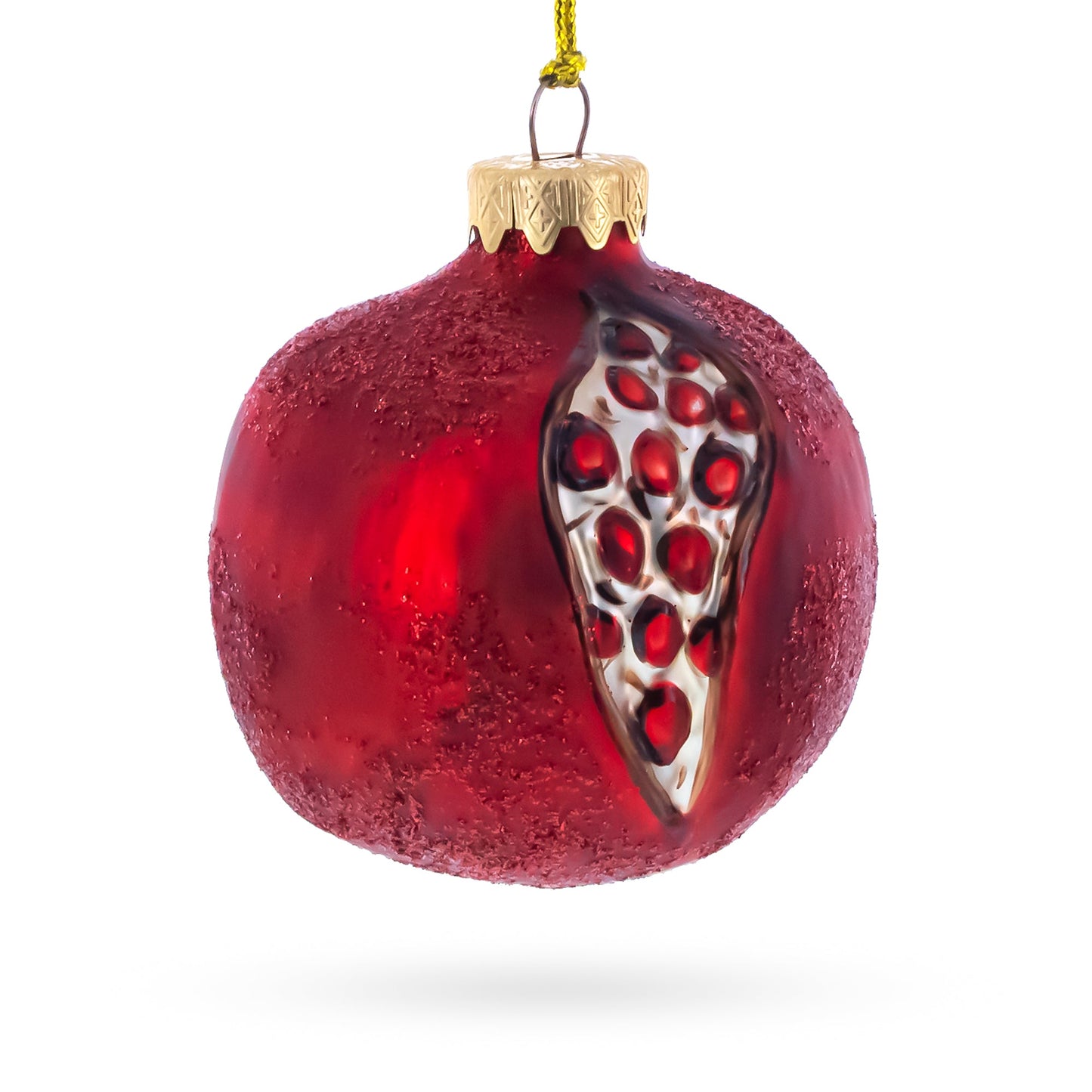 Pomegranate Glass Christmas Ornament