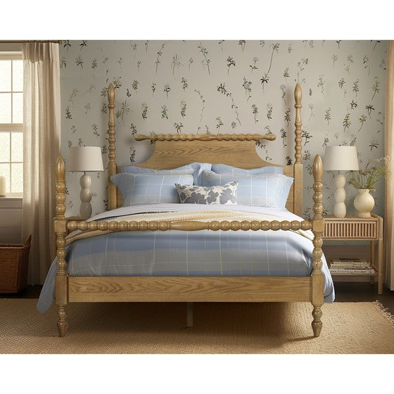 Solid Wood Queen Bed