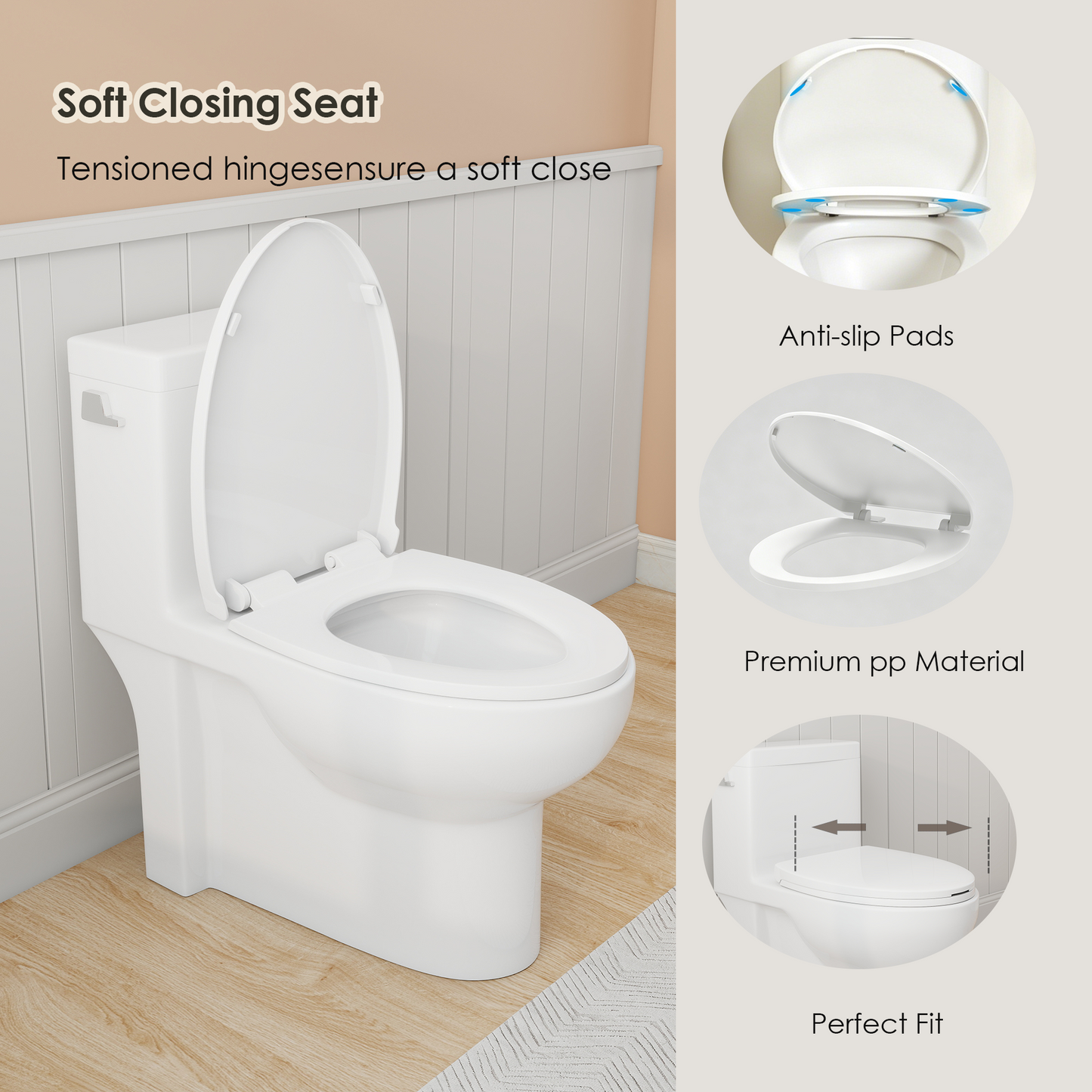1.28 GPF Tornado Flush One-Piece Toilet