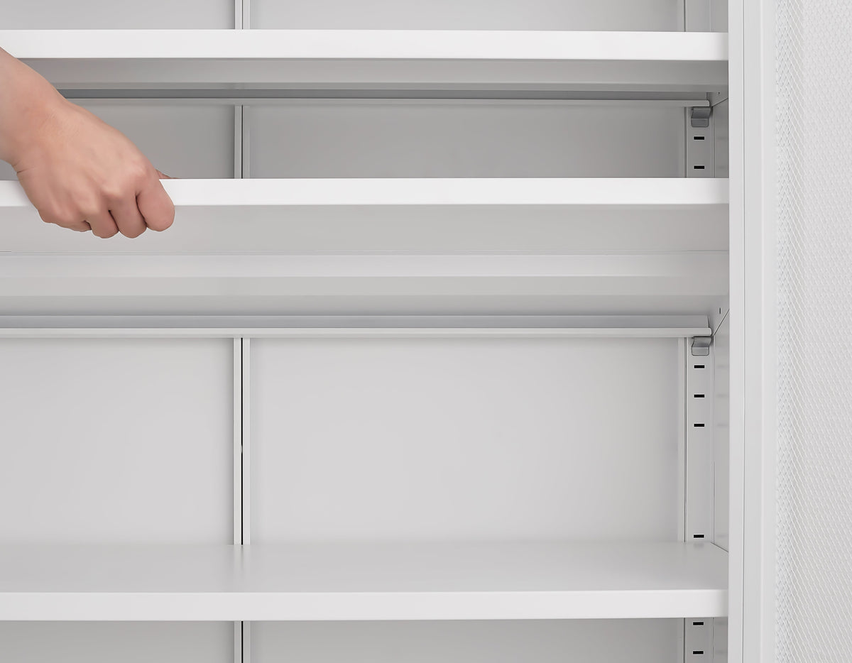 Grid Double Door Shoe Cabinet