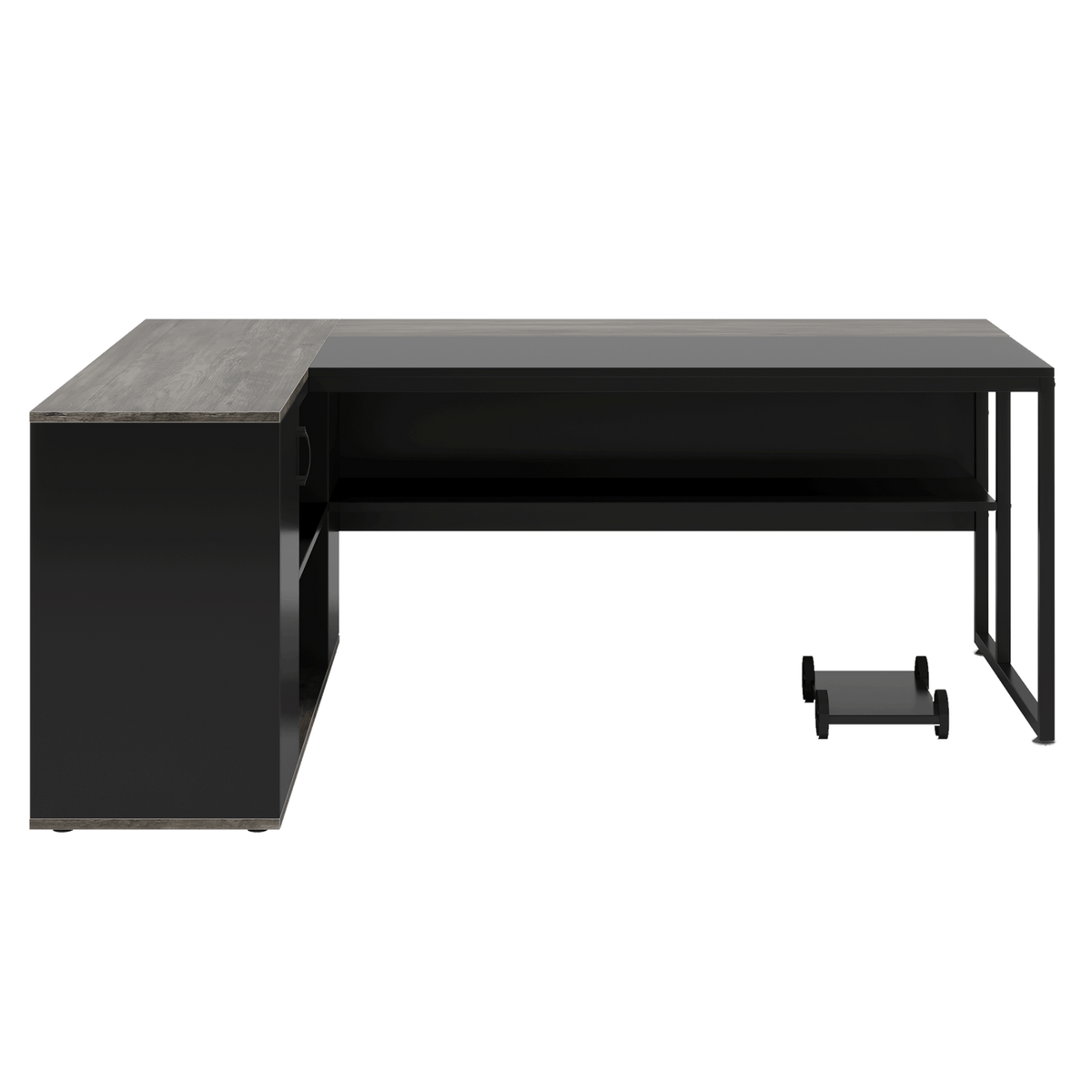 71 Inch Executive Desk with Cabinet Storage