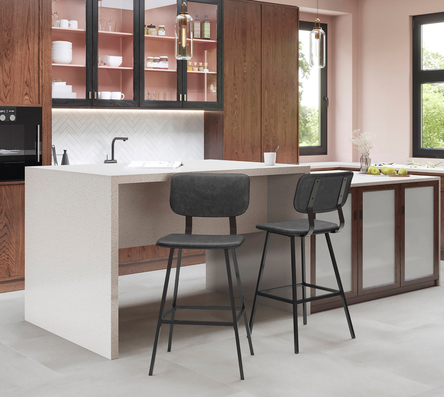 Foundry Contemporary Barstool Set