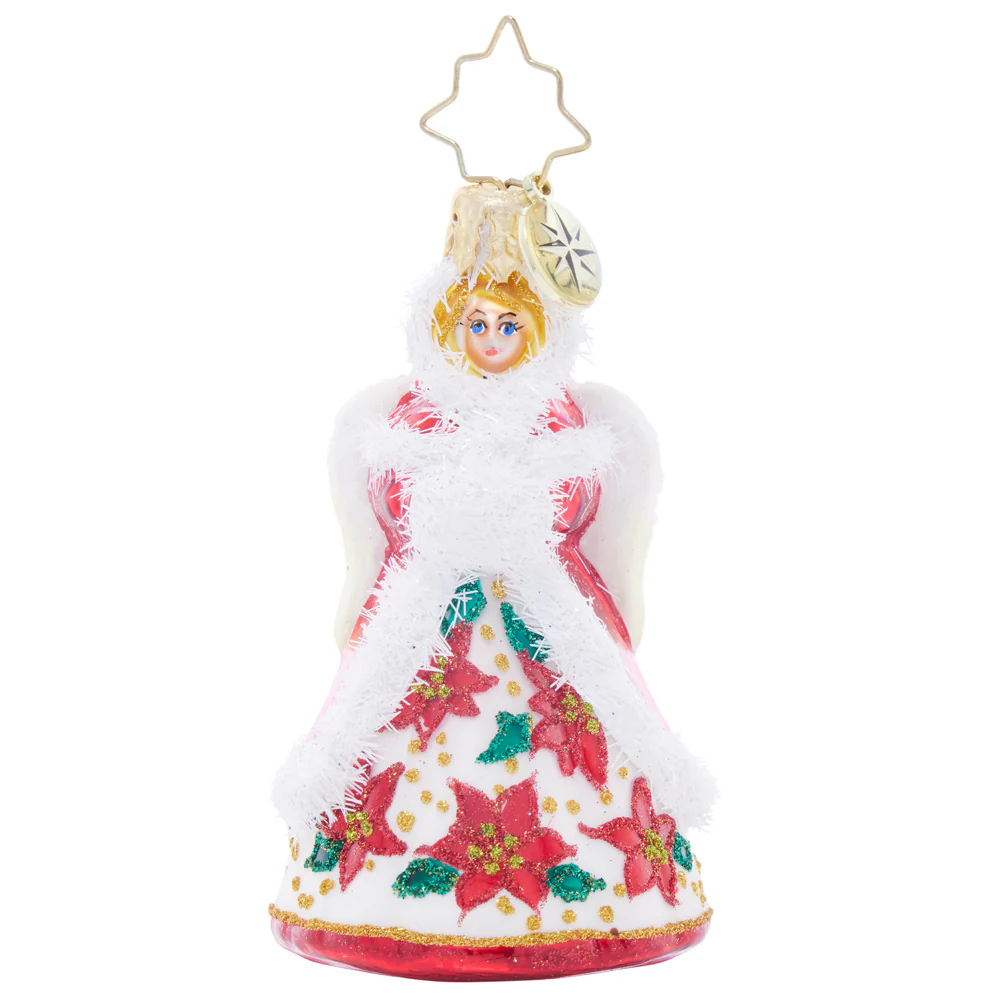 Christopher Radko Little Gem Glass Ornament - Holiday Joy Angel