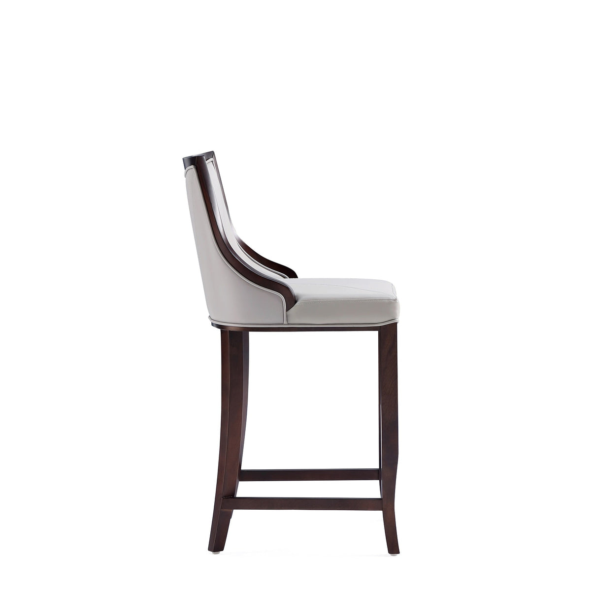 Emperor Wood Upholstered Barstool