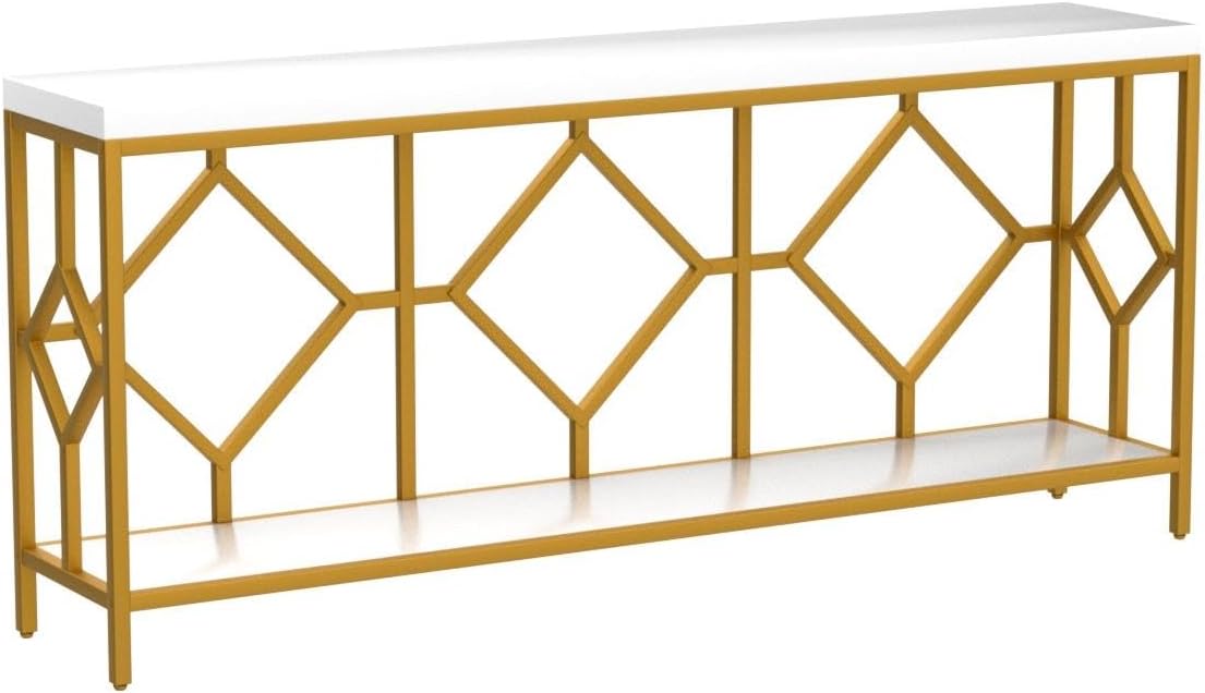 70.9" Extra Long Sofa Table - Industrial Style