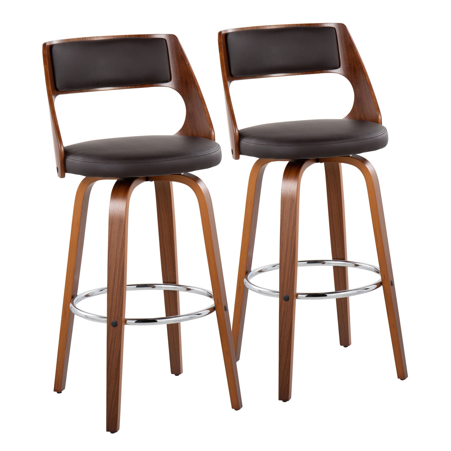 Mid-Century Modern Barstool with Swivel