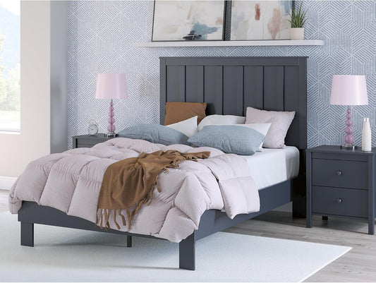 Stylish Navy Blue Full Panel Headboard for Bedrooms