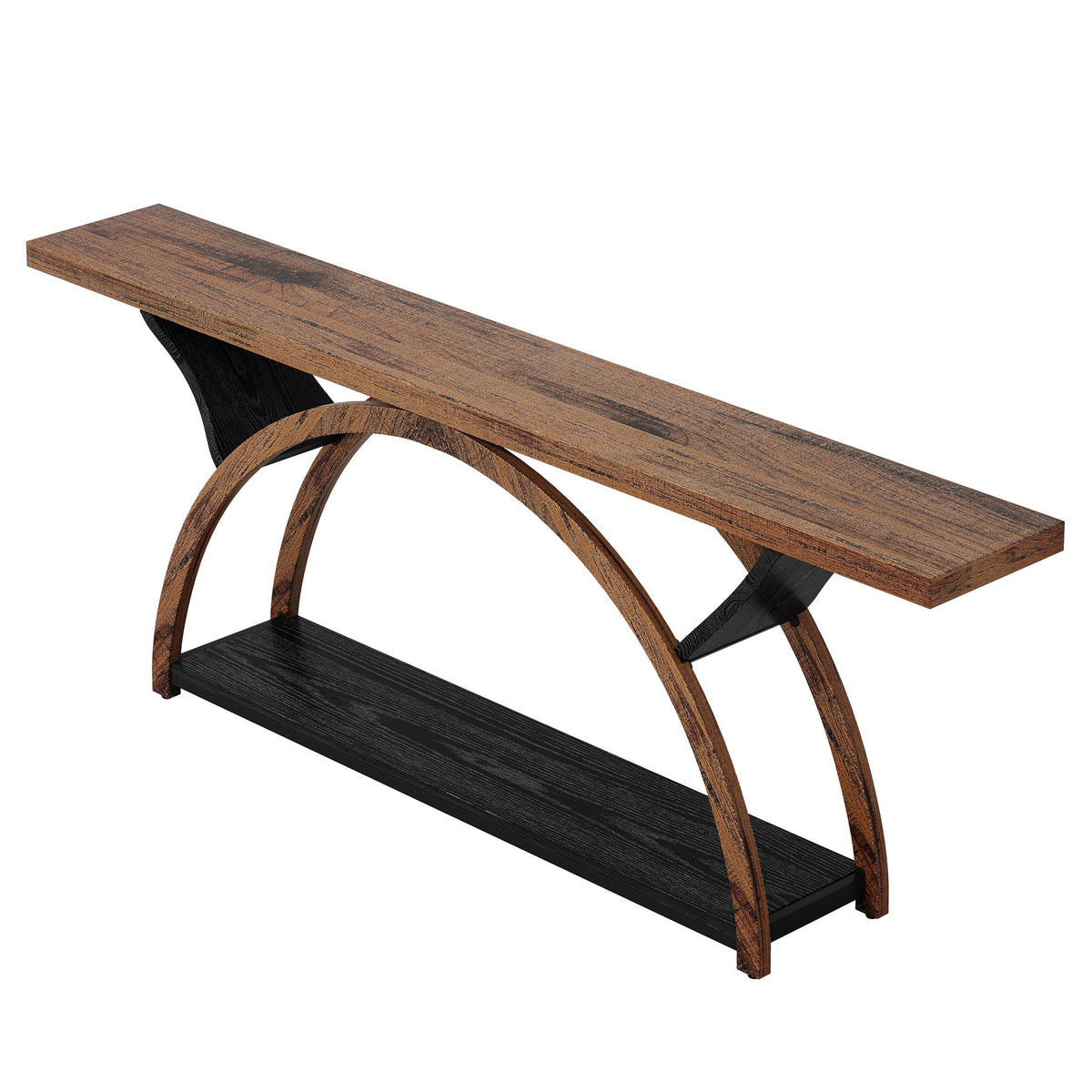 70.87" Console Table with Storage Shelf, Narrow Long Sofa Table