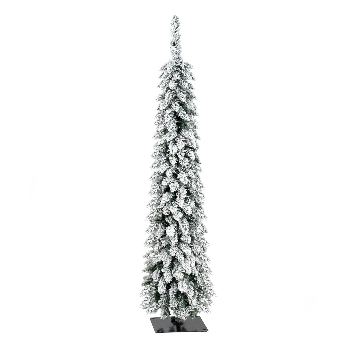 4 Pack Pre-Flocked Christmas Trees