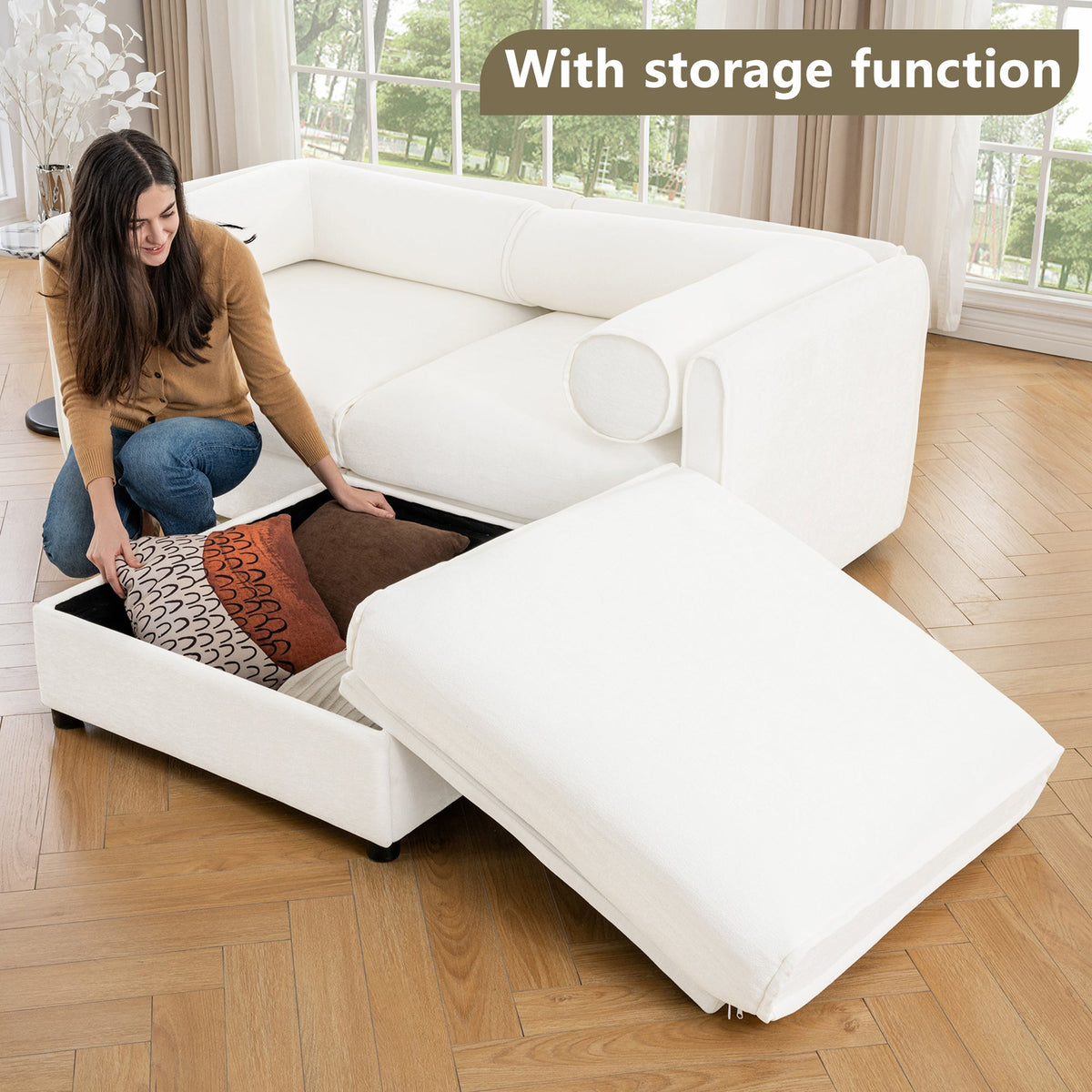 Stylish Chenille Sofa