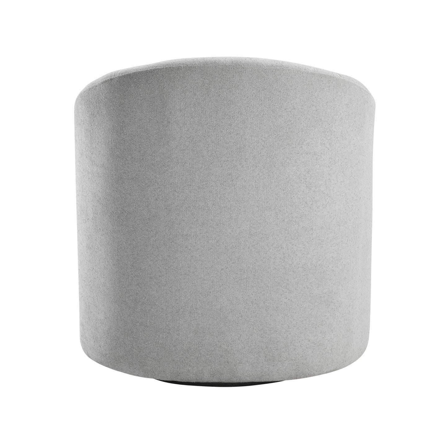Light Gray Boucle Swivel Barrel Chair 1pc Solid Wood Durable Contemporary Living Room Furniture Luxurious Accent Seating