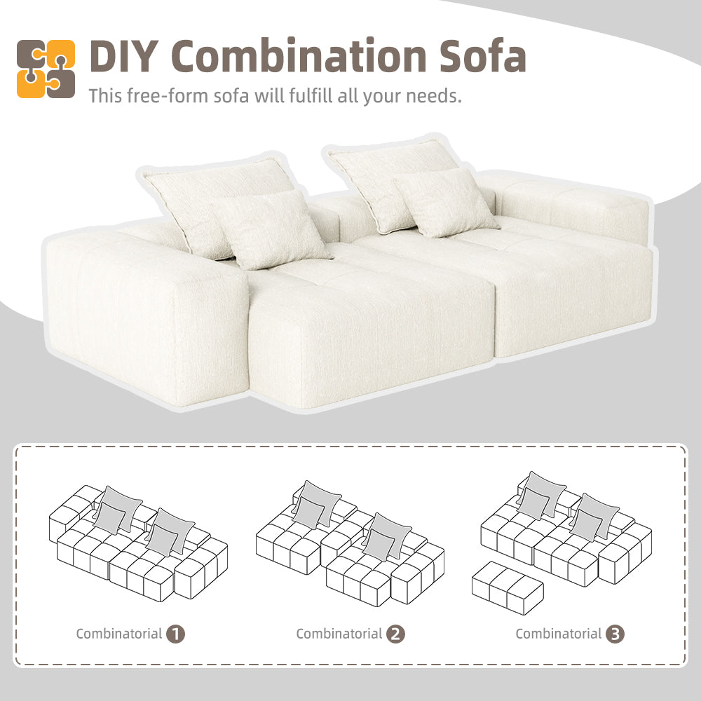 Modern Oversized Modular Sectional Sofa