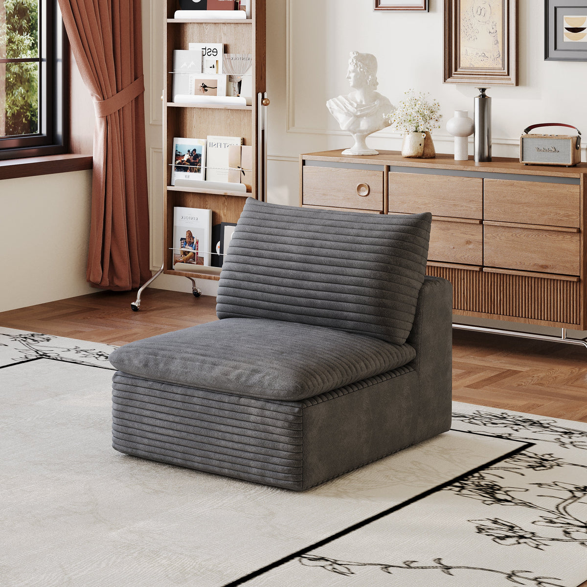 1 Middle Seat in Dark Fabric