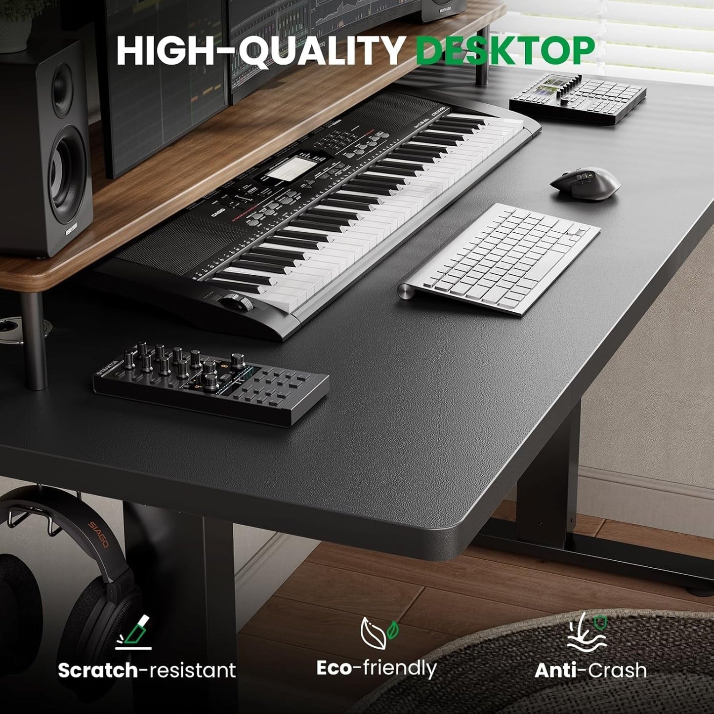 Adjustable Electric Standing Desk with Memory Presets