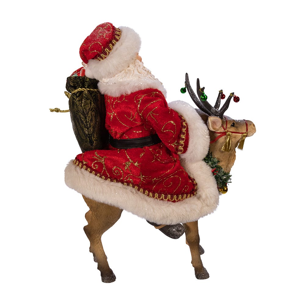 Fabriche Santa On Reindeer