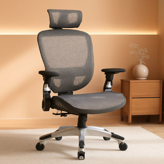 Hyken Ergonomic Mesh Swivel Task Chair Adjustable Black Office Chair