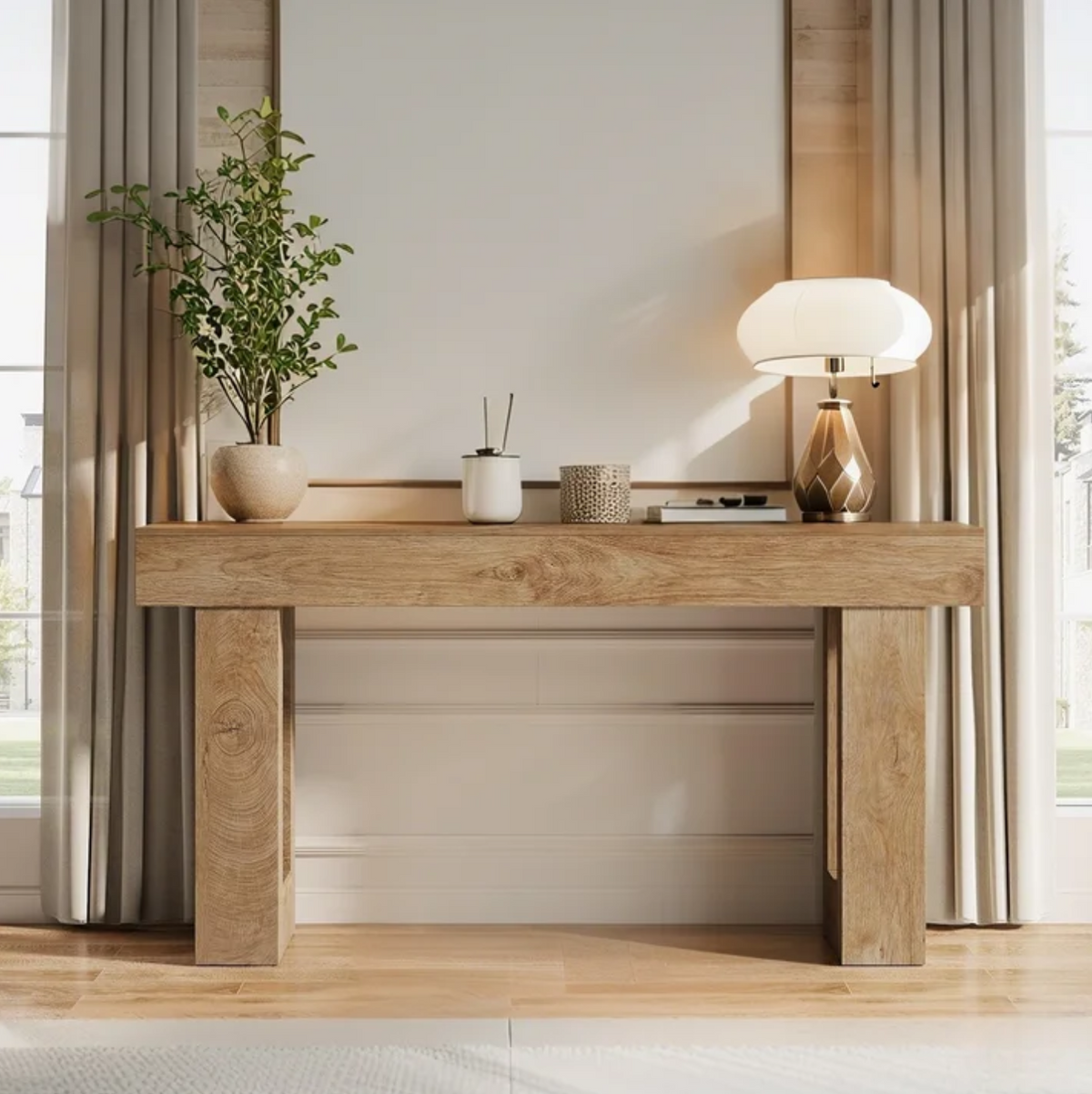 63" Farmhouse Console Table