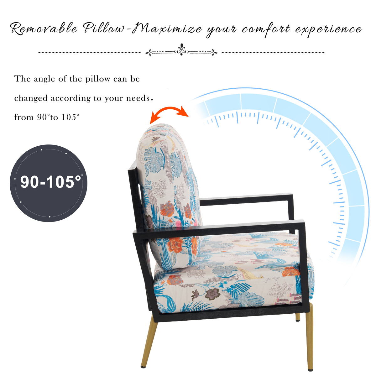 Floral Accent Chair