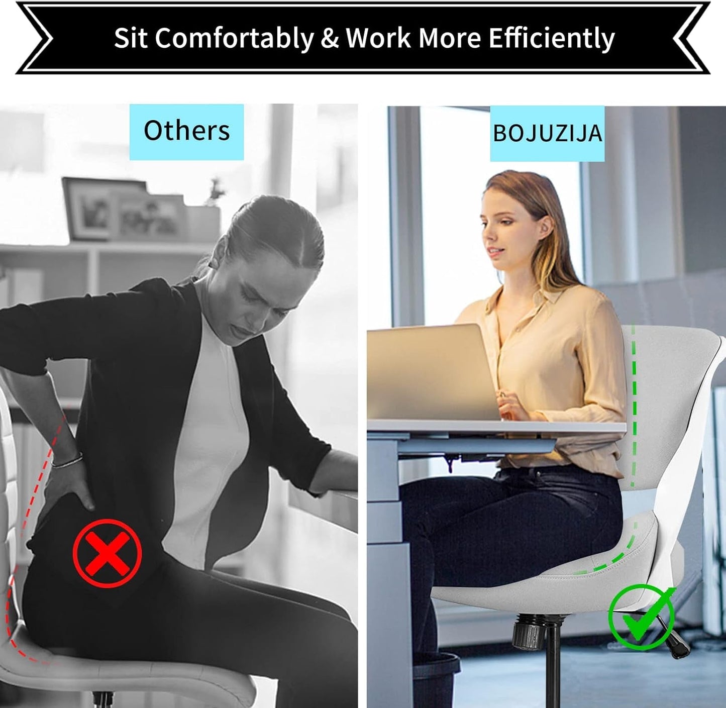 Ergonomic Drafting Chair With Lumbar Support Grey Office