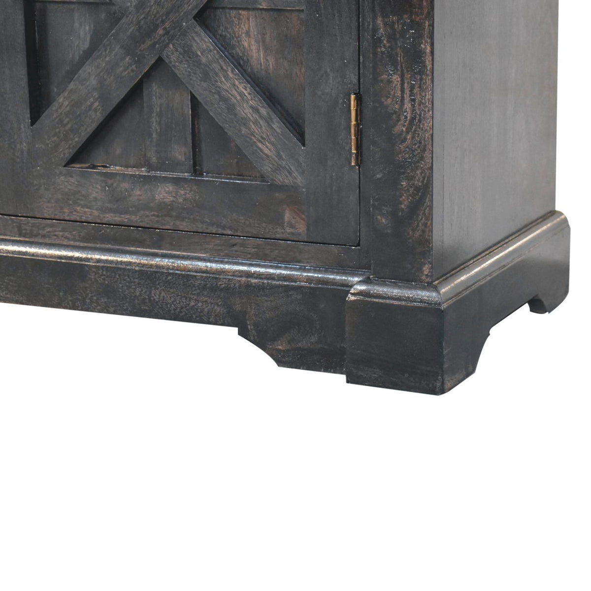 Solid Wood Regal Rustic Sideboard, 6 Compartments
