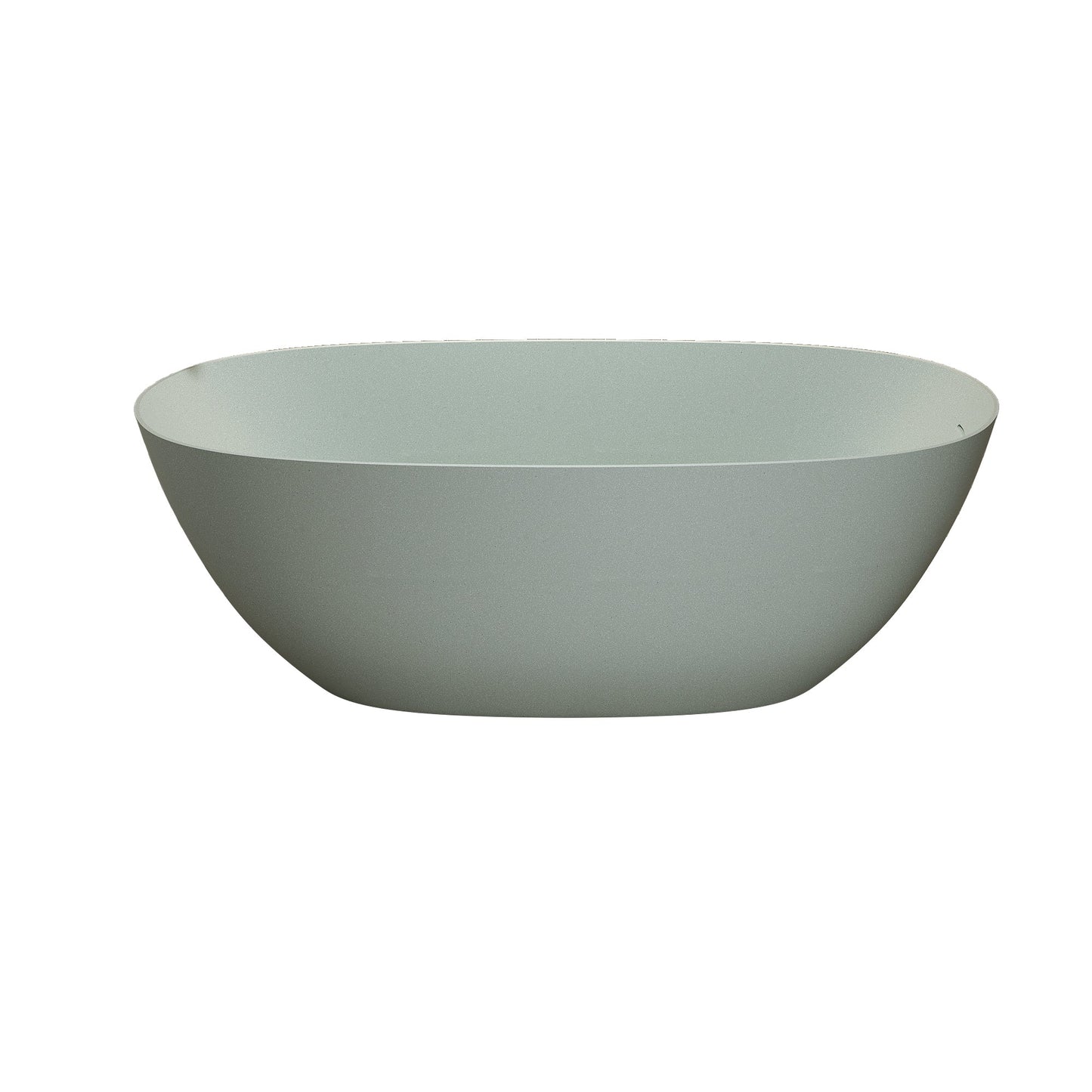 65'' Freestanding Bathtub Resin Stone Soaking Bathtub