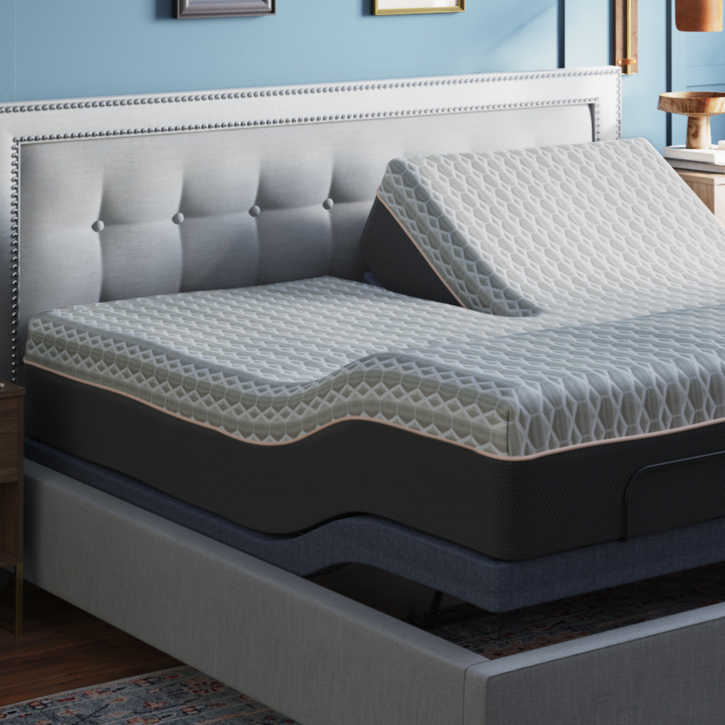 Copper Lux Hybrid 12" Split Top King Mattress
