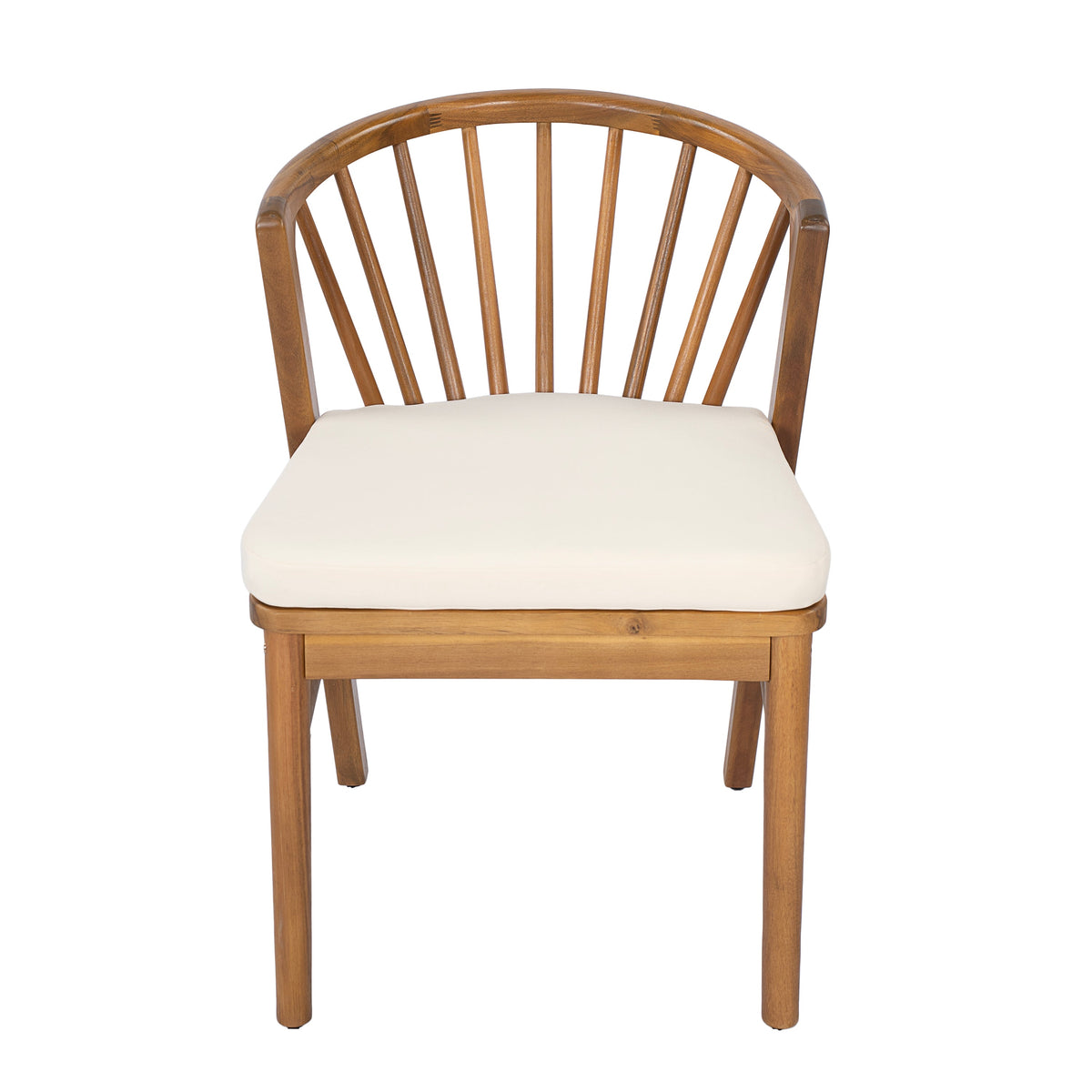 Outdoor Dining Chairs Set of 2 - Acacia Wood Patio Chairs