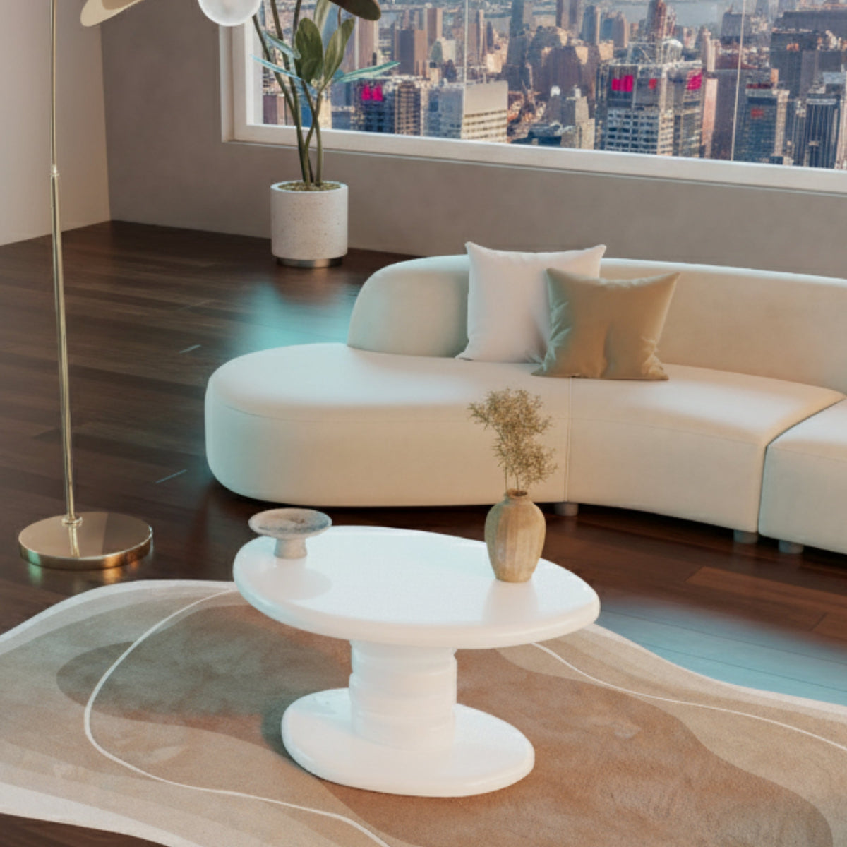 Modern Cobblestone End Table
