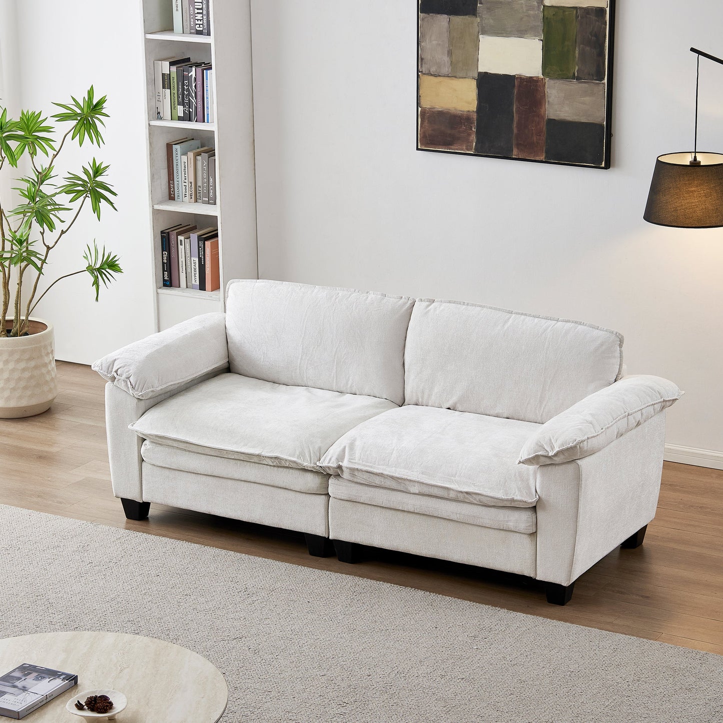 Luxury Chenille Upholstered Loveseat