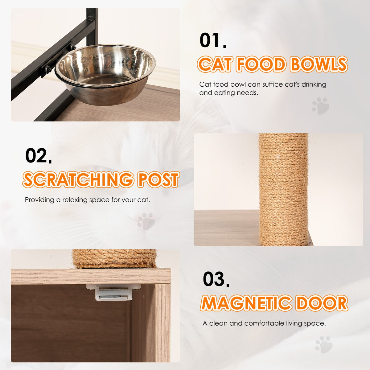 Cat Tree with Litter Box Enclosure