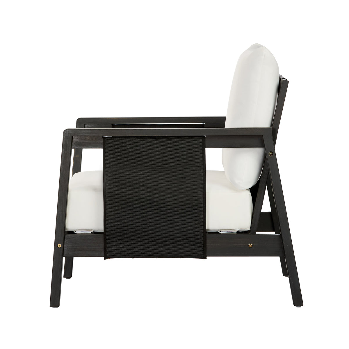 Outdoor Club Chair with Acacia Wood Frame