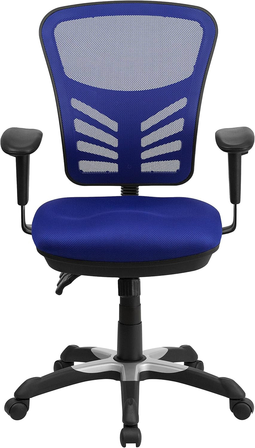 Ergonomic Mesh Office Chair Blue With Adjustable Lumbar