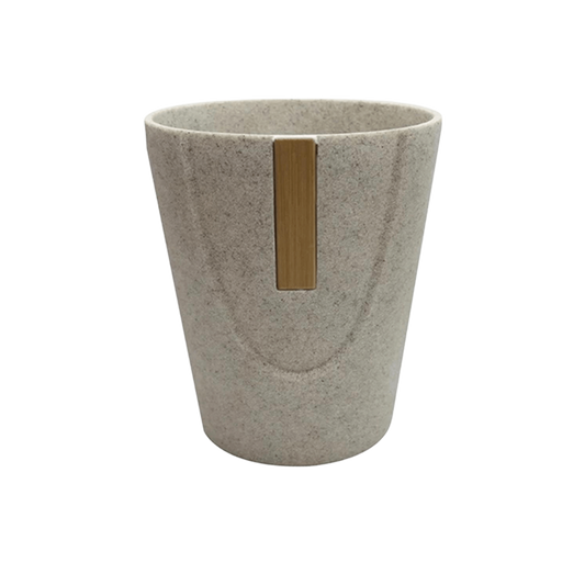 Aiden Resin and Wood Wastebasket
