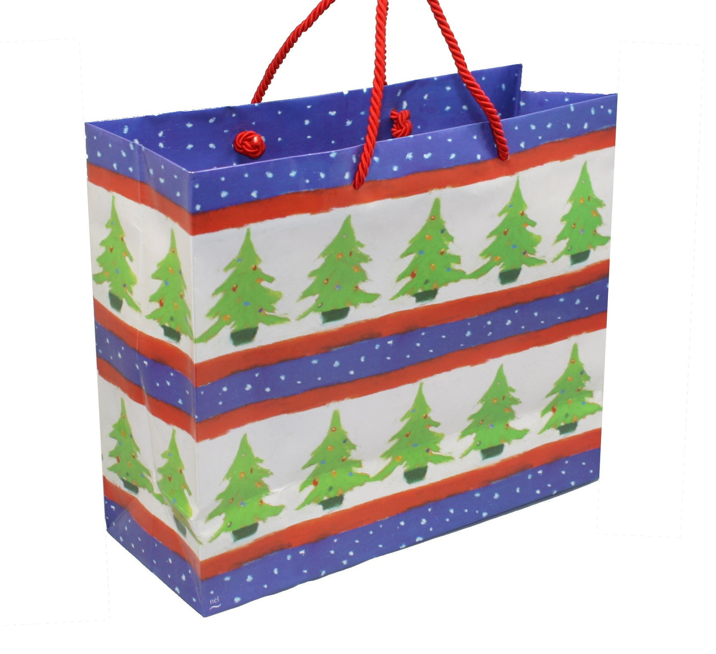 Caspari Gift Bag Large - Nel's Trees