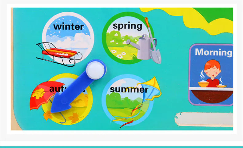 7-in-1 Standing Weather Calendar Clock