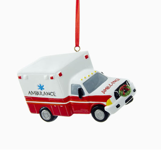4 inch Resin Ambulance Ornament