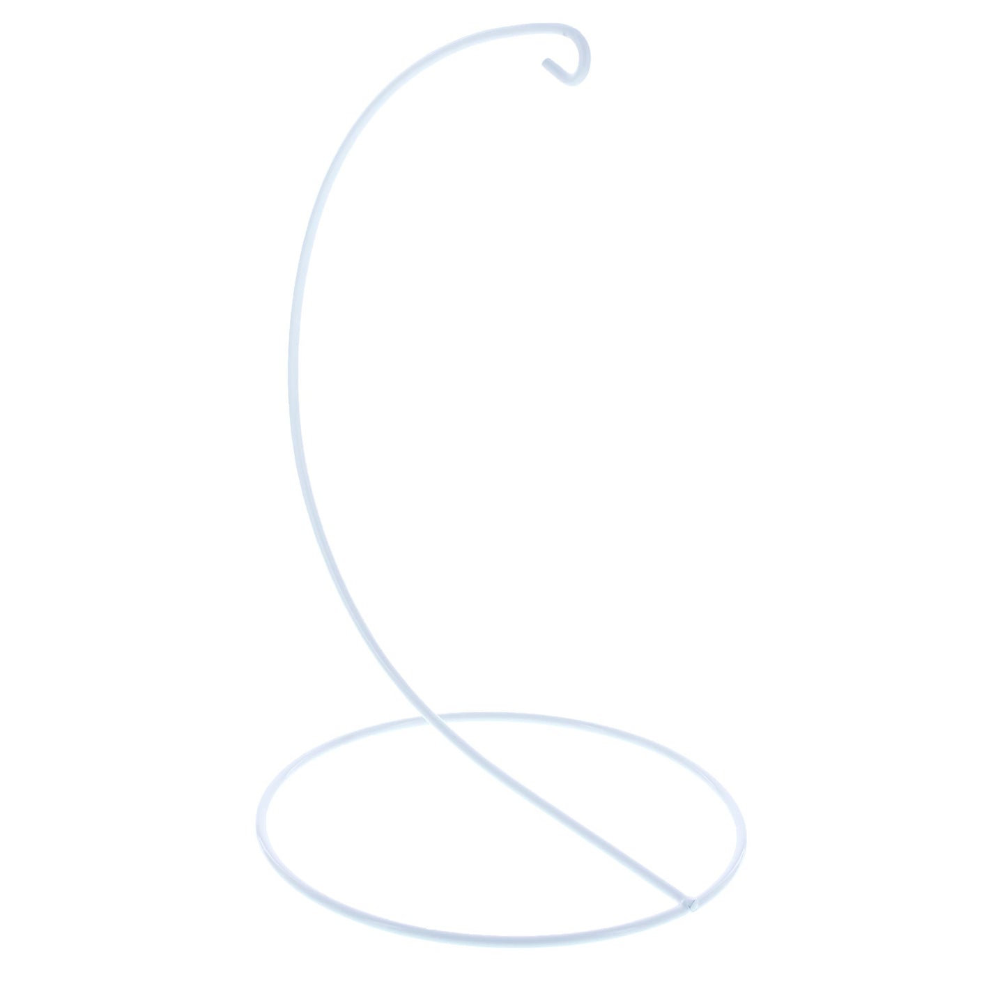 Open Frame White Painted Metal Ornament Display Stand 9.2 Inches (Poland)