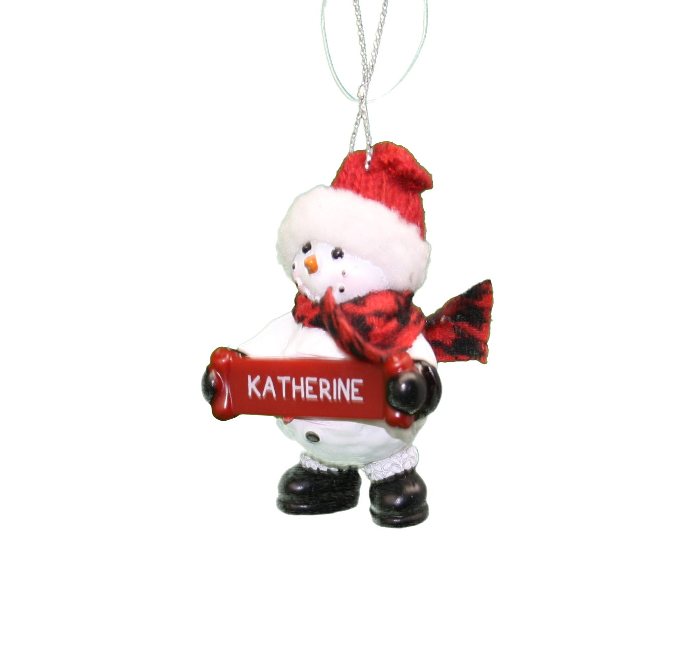 Cozy Snowman Ornament (Letters G - R) -