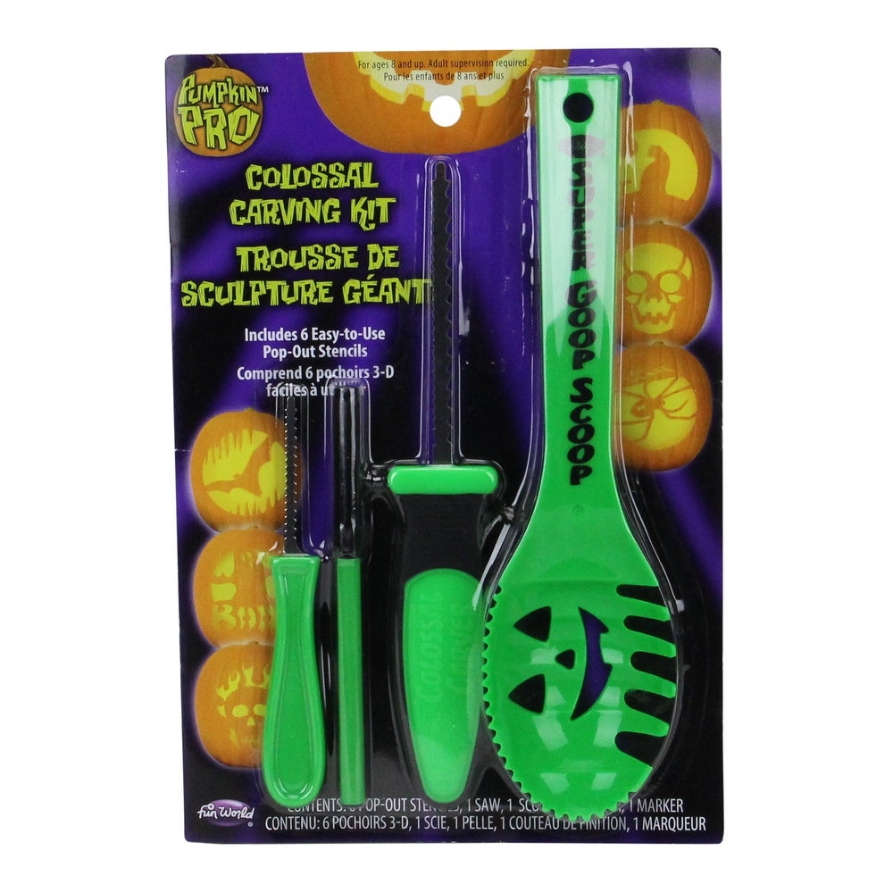 Colossal Pumpkin Carving Kit - Green